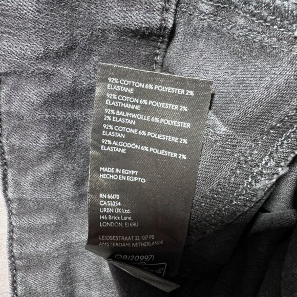 We The Free Jayde Jeans Womens 25 Gray High Rise Retro Flare Waist Double Button - Picture 9 of 15